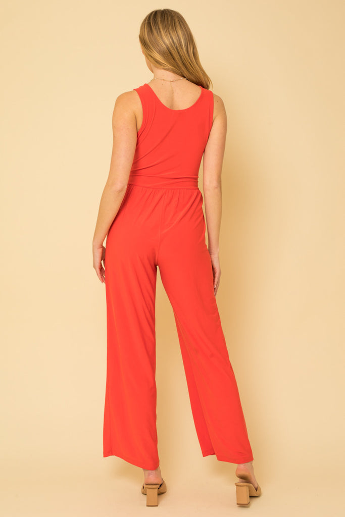 Poppy Red Jumpsuit Red