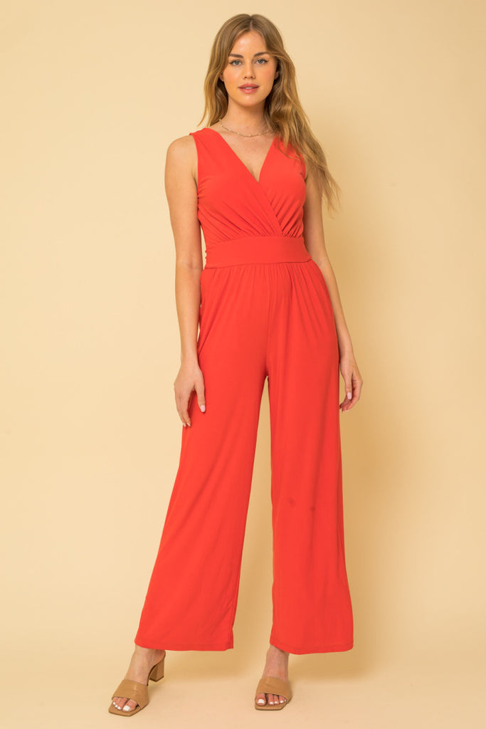 Poppy Red Jumpsuit Red