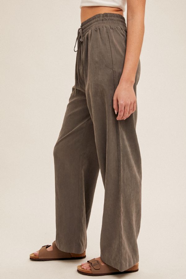 Charcoal Wide Leg Pants