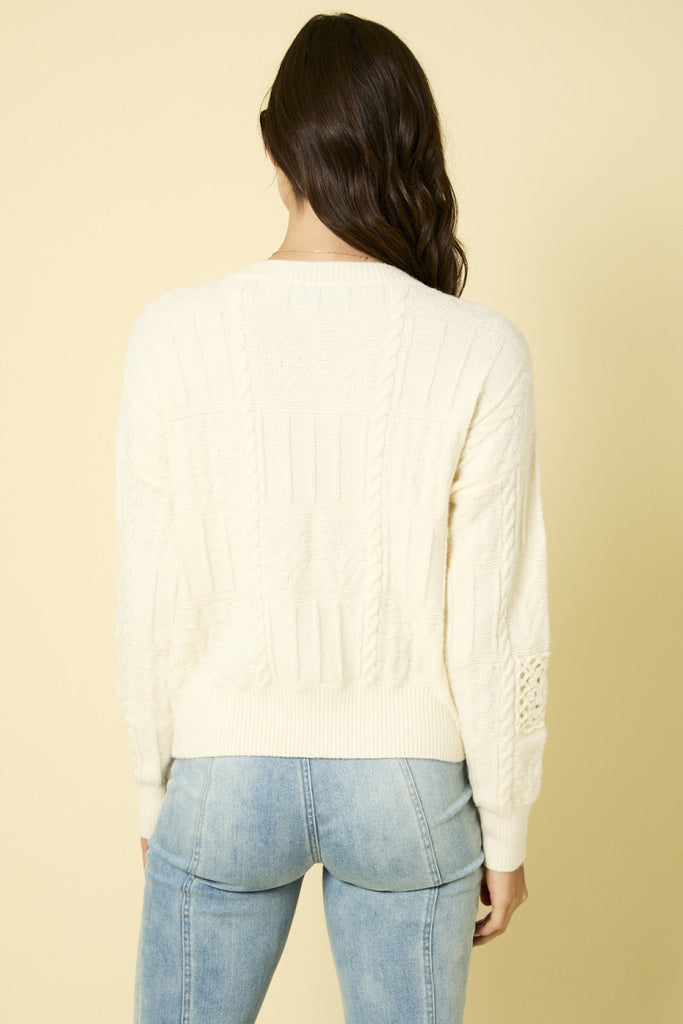 Cream Oversized Sweater