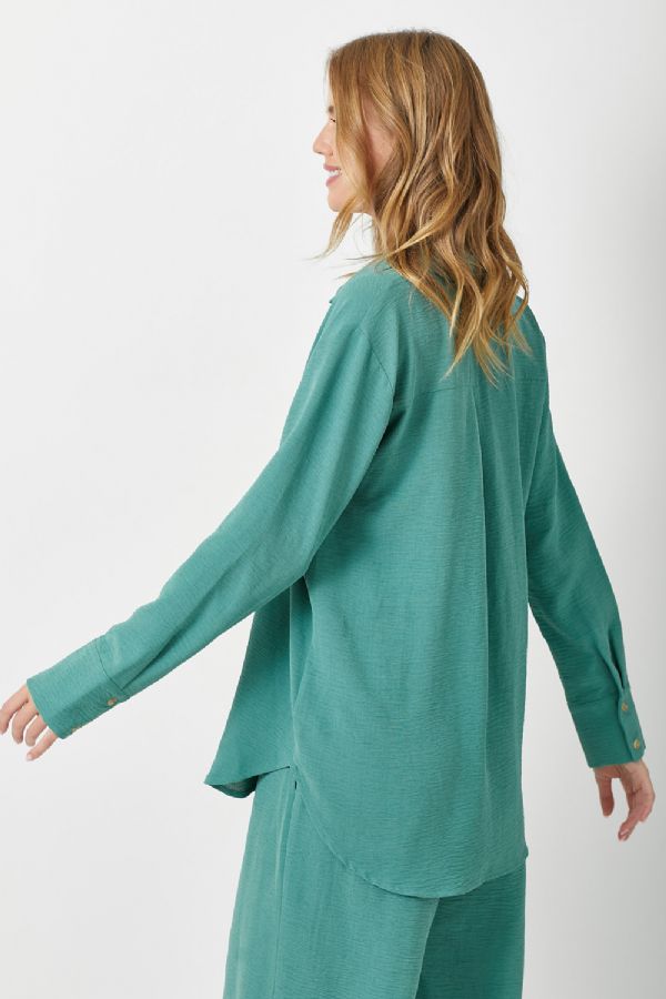 Emerald Button Down