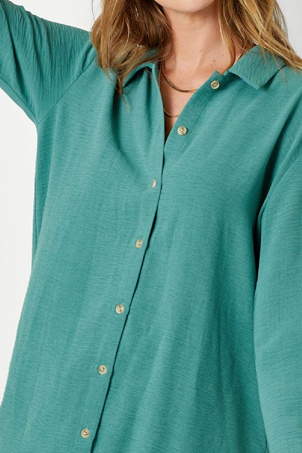 Emerald Button Down