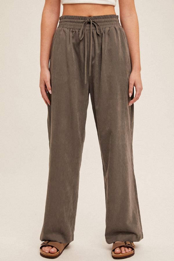 Charcoal Wide Leg Pants