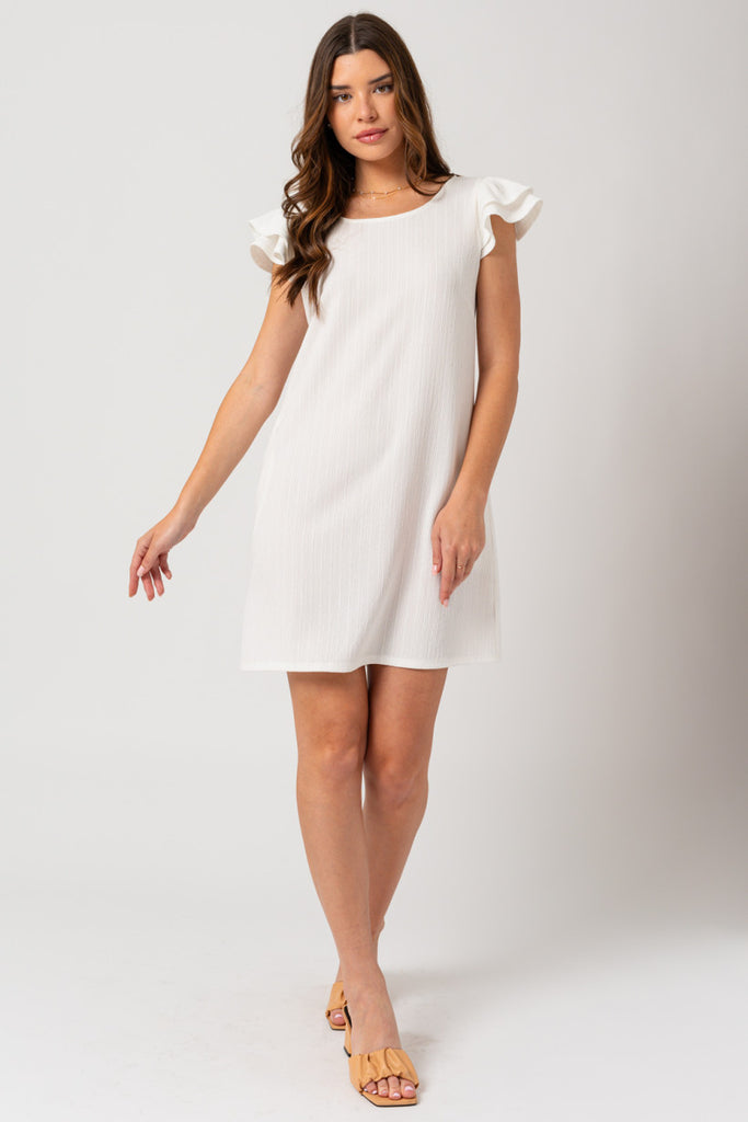 Layered Sleeve Mini Dress